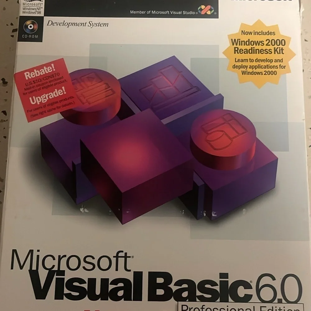 Microsoft Visual Basic 6.0 Professional Edition Upgrade for Windows 95 or Later